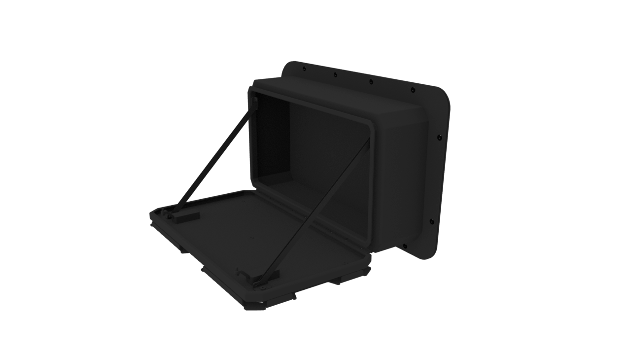 CAVE ADVENTURE BUILT-IN JEEP STORAGE BOX - WITH JEEP BACK WINDOW PANEL