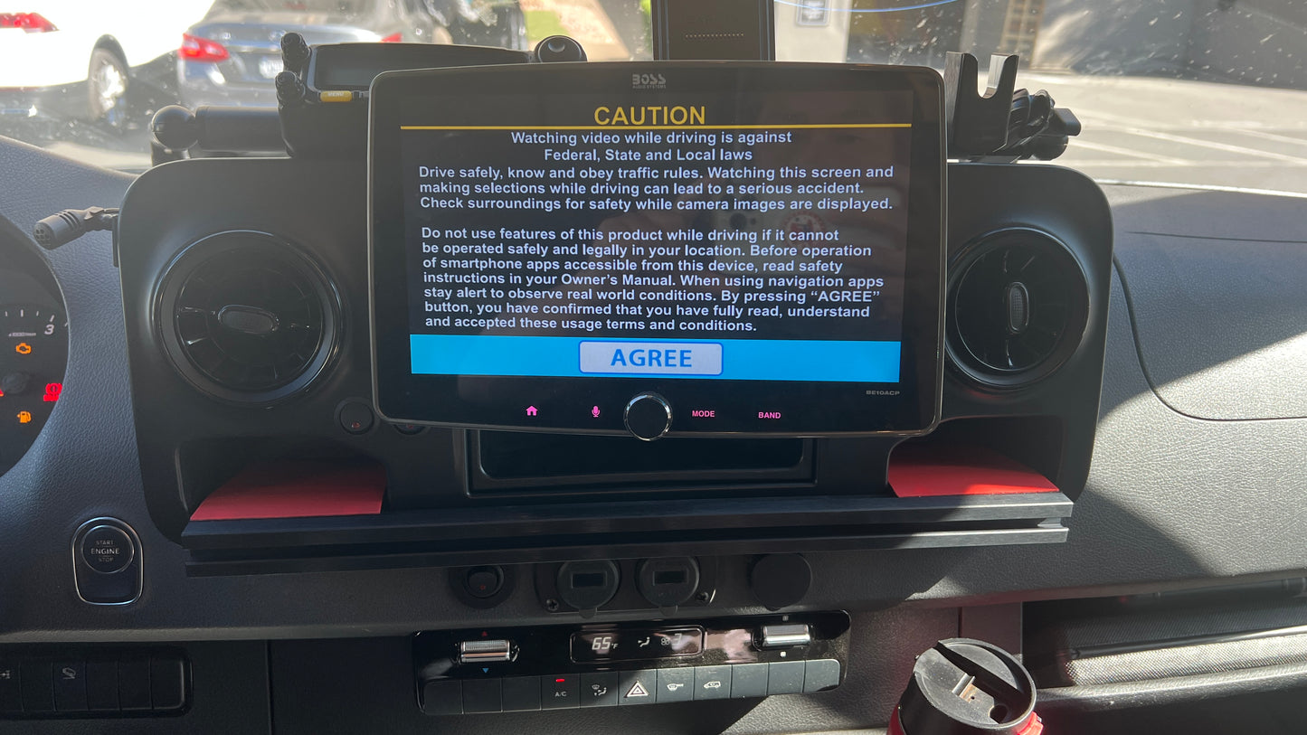 FLOW SERIES™| SPRINTER UNDER SCREEN POCKET MOUNT SYSTEM
