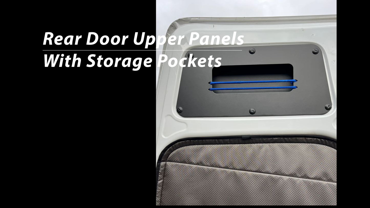 SPRINTER | ALUMINUM DOOR PANELS - REAR UPPER WITH STORAGE (2 Panels)